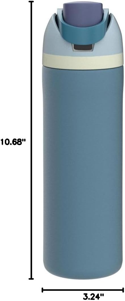 Owala FreeSip Insulated Stainless Steel Water Bottle Locking Lid 24 Oz Denim