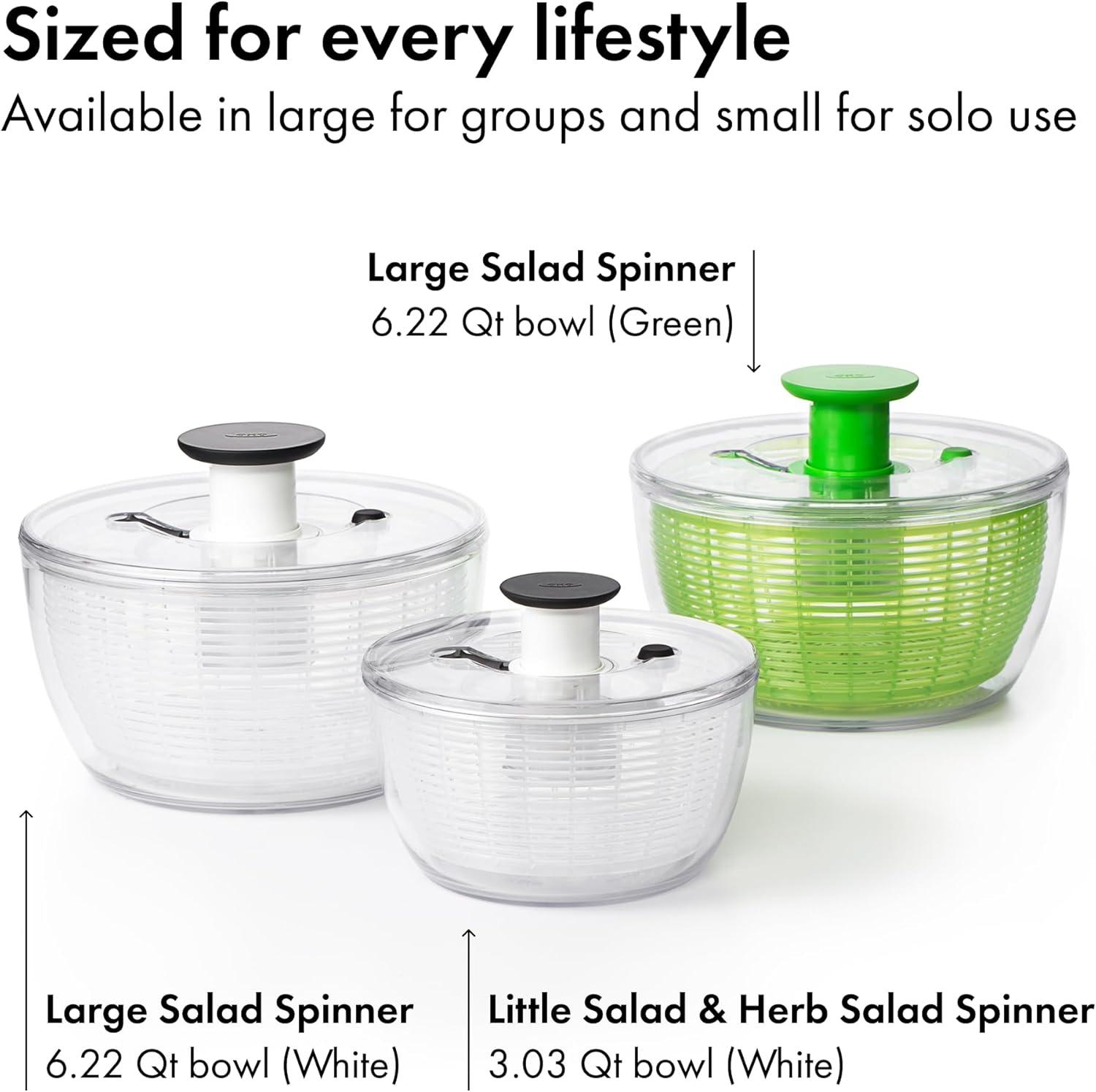 OXO Good Grips Salad Spinner 6.22 Quart