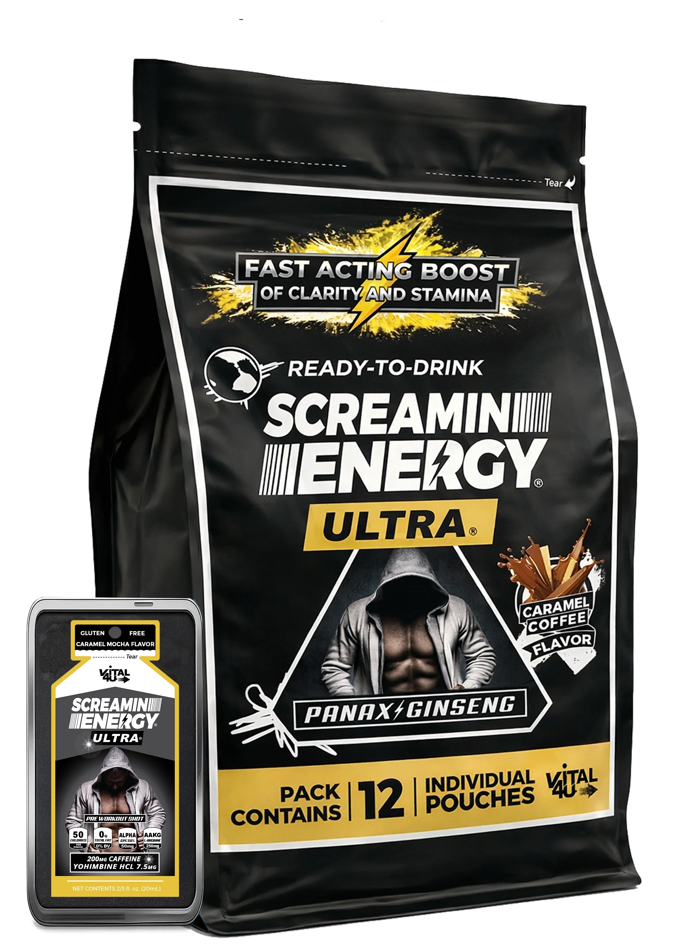 Screamin Energy Ultra Caramel Coffee