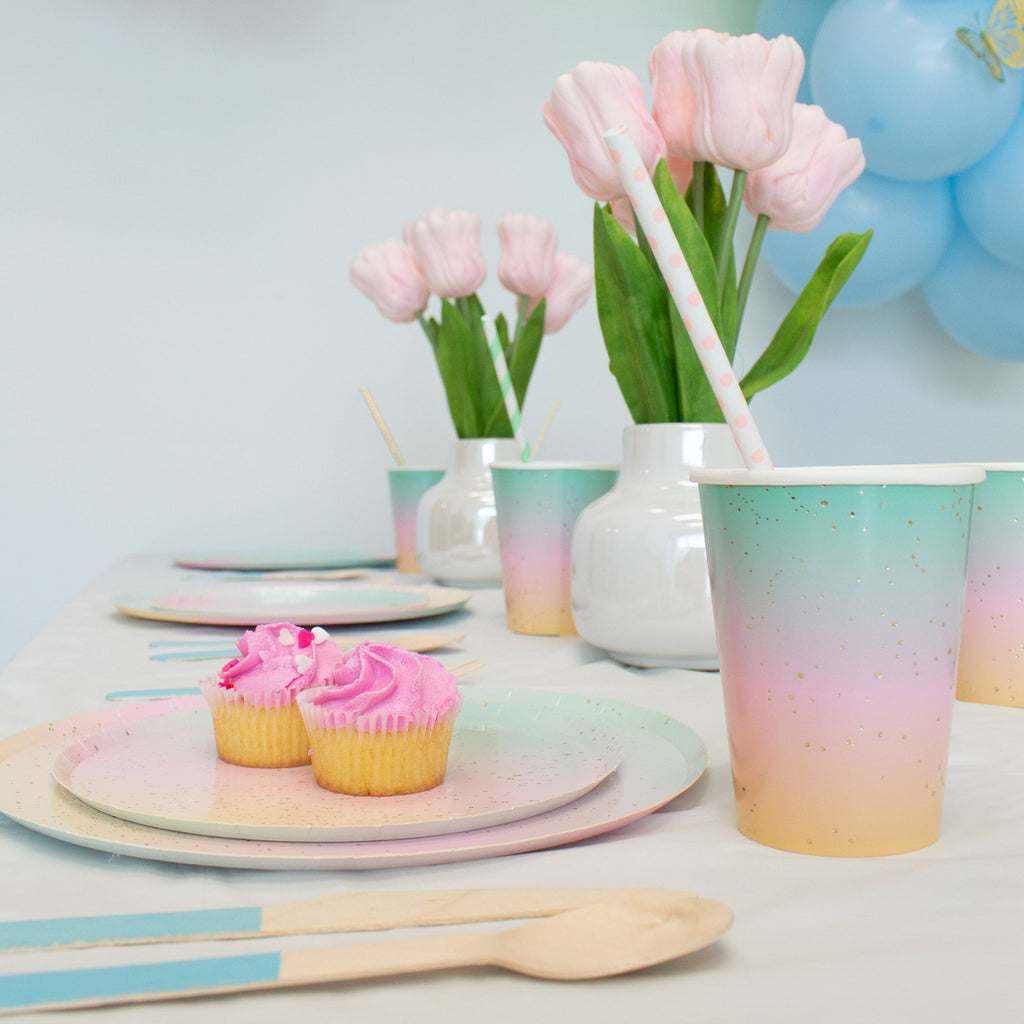 Light Blue Wooden Utensil Set – 24ct | ON SALE!!
