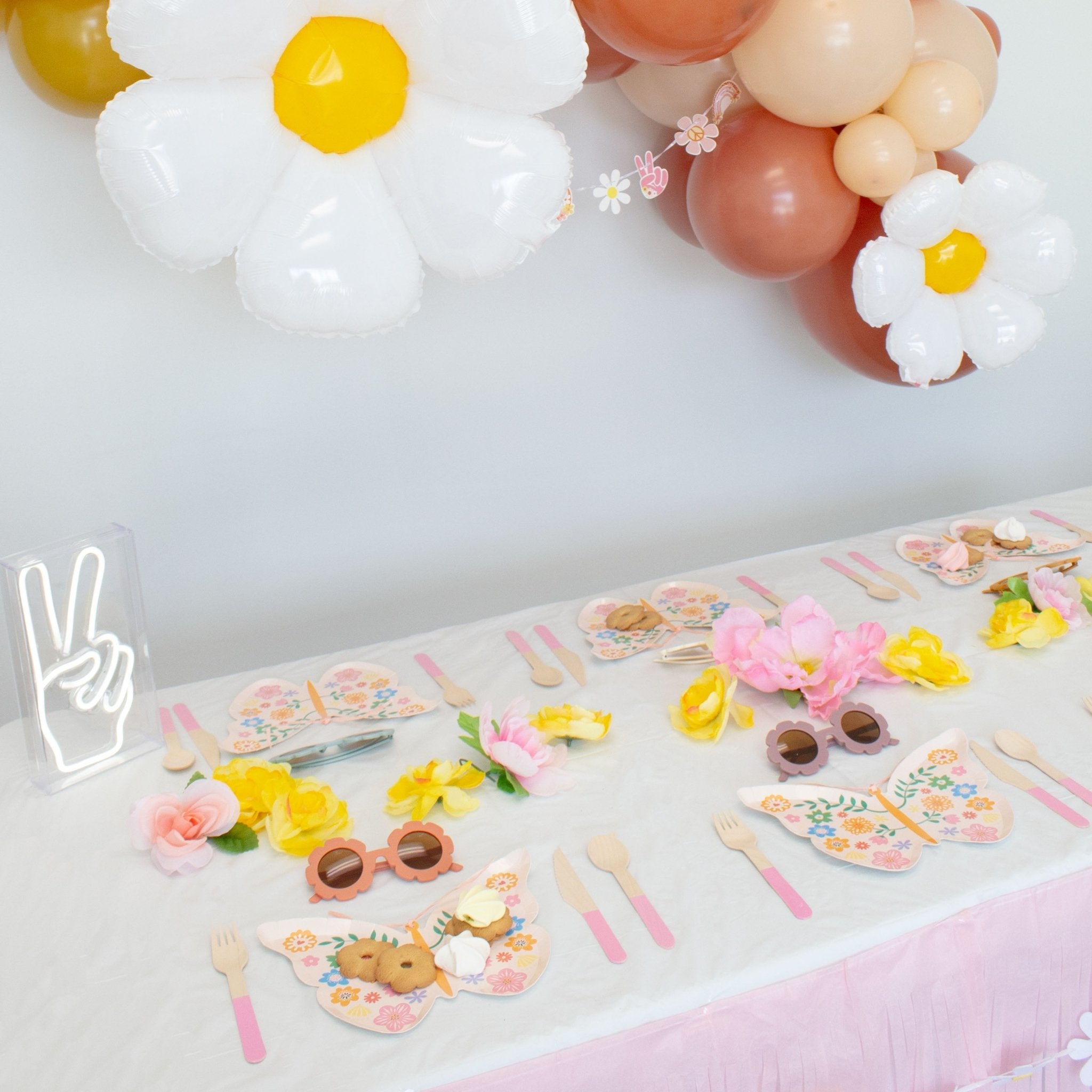 Pastel Pink Wooden Utensil Set 24ct