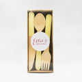 Yellow Wooden Utensil Set – 24ct | ON SALE!!